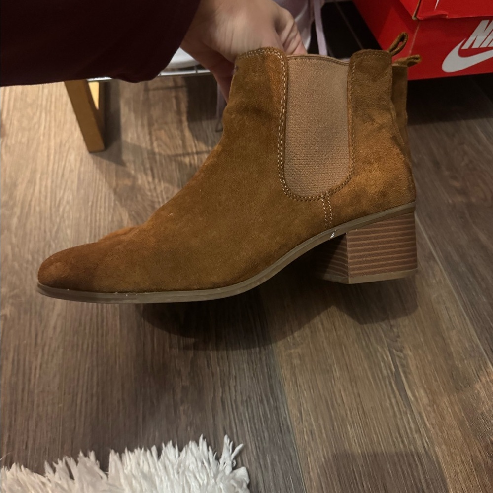 Brown Suede Ankle Boots